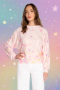 PJ Salvage Peach Party Star Hoodie Size: S Colour: Pink