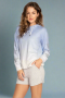 PJ Salvage Blue Ombre Goddess Star Hoodie Size: M Colour: Blue