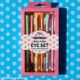 Rude Cosmetics Mentos Eye Brush Set Colour: Multi