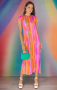 Show Me Your Mumu Molly Rainbow Midi Dress Size: M Colour: Multi