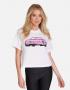Lauren Moshi Rue Barbie Convertible Crop T-Shirt Size: S Colour: White