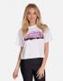 Lauren Moshi Rue Barbie Convertible Crop T-Shirt Size: M Colour: White