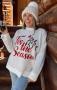 Show Me Your Mumu Tis The Season Christmas Jumper Size: L Colour: White