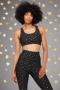 Spiritual Gangster Studio Dream Tech Sports Bra as seen on Malin Andersson Colour: Black Size: L