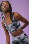 Electric & Rose Allegra Tie Dye Sports Bra Size: L Colour: Black