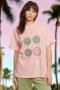 Samii Ryan Smiley® Good Day Oversized Tee Size: L Colour: Pink