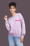 Wildfox Nope Cody Sweater Colour: Purple Size: L