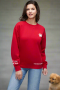 Wildfox Love My Pup Cody Sweatshirt Colour: Red Size: M
