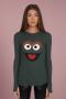Lauren Moshi McKinley Oscar The Grouch Long Sleeved Tee Size: L Colour: Green