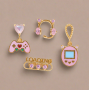 Girls Crew Gamer Gal Earring Stud Set Colour: Gold