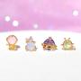 Girls Crew Blast Off Earring Stud Set Colour: Gold