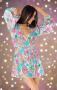 Show Me Your Mumu Wear Me Out Evening Dress Rainbow Stars Sequins Size: S