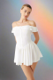 Frankies Bikinis Charli Mini Dress as seen on Sabrina Carpenter Size: M Colour: White