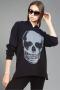Lauren Moshi Corbin Heart Eye Skull Pullover Size: XL Colour: Black