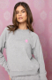 Spiritual Gangster Hamsa Forever Crew Pullover Size: L Colour: Grey
