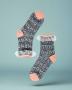 Sock Candy Floral Bow Ruffle Black Sheer Ankle Sock Size: One Size Colour: Multi