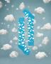 Sock Candy 80s Cloud Slouch Sock Size: One Size Colour: Multi