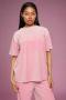 Samii Ryan Optimist Velour T-Shirt Size: S Colour: Pink