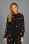 Lauren Moshi Spalding Mini Butterflies Crop Sweater Size: S Colour: Black