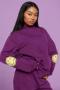 Samii Ryan Smiley® Purple Oversized Hoodie Size: S Colour: Purple
