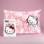 Hello Kitty x Kitsch Satin Pillowcase - Pink Hello Kitty Faces Colour: Pink