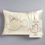 Kitsch & Mickey and Minnie Satin Pillowcase Standard Mrs Mouse Colour: Cream