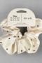 Kitsch & Mickey and Minnie Recycled Fabric Rhinestone Scrunchie Colour: Cream