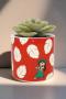 Disney Lilo & Stitch Faux Plant Pot Colour: Red