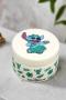 Disney Lilo & Stitch Ceramic Round Box Colour: Cream
