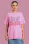Daisy Street Garfield Washed Tyler Tee Size: L Colour: Pink
