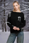 Daisy Street Bow Detail Jumper Colour: Black Size: M