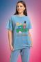 Daisy Street Hey Arnold Tyler Tee Size: M Colour: Blue