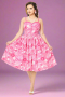 Barbie X Unique Vintage Pink Barbie Print Swing Dress Size: L Colour: Pink