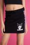 New Girl Order x Kuromi Contrast Leopard Print Mini Skirt Size: 10 Colour: Black