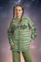 The Ragged Priest Spacedye Nano Knit Jumper Colour: Green Size: S