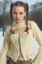 The Ragged Priest Saint Zip Cable Knit Jumper Colour: Cream Size: 8