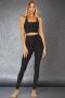Beach Riot Piper Gunmetal Houndstooth Leggings Size: S Colour: Black