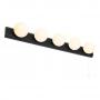 Spa Ara Hollywood Vanity Light Bar with Pull Switch Matte Black