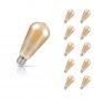Crompton ST64 LED Light Bulb E27 7.5W (50W Eqv) Warm White 10-Pack Vintage