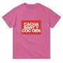 Coc Oen Heavyweight Unisex Crewneck T-shirt | Color: Azalea | Size: XL