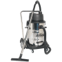 Sealey PC477 Twin Motor Wet and Dry Vacuum Cleaner with Trolley Cart 77L 240v