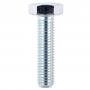 Hexagon High Tensile Set Screw Zinc Plated M20 90mm Pack of 20