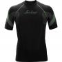 Snickers 9426 Mens FlexiWork Seamless Short Sleeve Shirt Black M