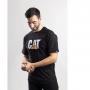 Caterpillar Mens Trademark Logo T Shirt Black XL