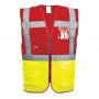 Portwest Paris Executive Class 1 Hi Vis Vest Yellow / Red M