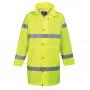 Portwest Hi Vis Long Rain Coat Yellow 4XL