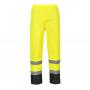 Classic Hi Vis Contrast Rain Trousers Yellow / Black M