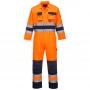Portwest Nantes Hi Vis Overall Orange / Navy XL
