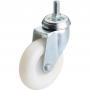 Draper Swivel Bolt Fixing Nylon Wheeled Castor 100mm