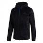 adidas ZNE Full-Zip Velour Hoodie - Black